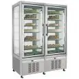 ESPOSITORE VERTICALE REFRIGERATO - MOD. TUTTO SHOW N 800 - CAPACITA' LT. 420 + LT 420 - TEMPERATURA -15°/-24°C - Dim. cm. L 132 x P 65 x h 190 - Norma CE