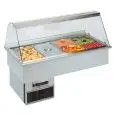 VASCA ESPOSITIVA DA INCASSO REFRIGERATA - MOD. OPERA GN - PER GASTRONOMIA - CUPOLA IN PLEXIGLASS - Temp. °C +4/+10 - ALIMENTAZIONE MONOFASE V 230/1/50 Hz - REFRIGERAZIONE STATICA - Gas refrigerante R290 - SBRINAMENTO AUTOMATICO A PAUSA