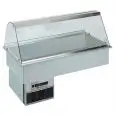 VASCA ESPOSITIVA DA INCASSO REFRIGERATA - MOD. OPERA - PER PASTICCERIA O PIATTI PRONTI - CUPOLA IN PLEXIGLASS - Temp. °C +4/+10 - ALIMENTAZIONE MONOFASE V 230/1/50 Hz - REFRIGERAZIONE STATICA - Gas refrigerante R290 - SBRINAMENTO AUTOMATICO A PAUSA