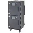CONTENITORE ISOTERMICO PASSIVO PER BACINELLE GASTRONORM GN 1/1 E TEGLIE 60x40 - MOD. PCUPP - IDEALE PER IL TRASPORTO DEI PRODOTTI ALIMENTARI CALDI O FREDDI - VANI SEPARATI - DIMENSIONI cm L 71,1 x P 90,8 x 167,6 h
