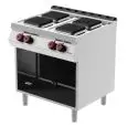 Cucina elettrica 4 piastre quadrate Desco PE072MB linea BOHEME