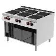 Cucina elettrica 6 piastre quadrate Desco PE093M0 linea BOHEME