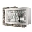 Pensile refrigerato ad incasso per l'esposizione di vini bianchi e o rossi Allforfood PRINT
