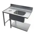 TAVOLO INGRESSO CON VASCA E FORO PER LAVASTOVIGLIE CAPOTE - MOD. PLVF - SINISTRO/DESTRO - Per lavastoviglie mod. X110E, X120E, X150E ed SM110TH, SM120TH, SM150TH, DH110