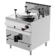 PENTOLA A GAS - MOD. PNG92MH - Riscaldamento indiretto - Chiusura autoclave - Capacità Lt 150 - Vasca Ø cm 60 x 54 h - Dimensioni: cm L 80 x P 90 x H 90 - Norma CE