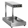 PIASTRA SCALDAVIVANDE ELETTRICA - Mod. PS-310 N - Struttura in acciaio inox - Potenza W 1000 - Alimentazione monofase 230V/1/50Hz - Dimensioni cm L 33 x P 56 x 51 h - Norma CE