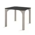 TAVOLO - MOD. PURE A - STRUTTURA IN POLIETILENE - DIM. GAMBE cm L 8 x P 7 x h 74 - DIM. PIANO cm L 80 x P 80 x h 1 - NORMA CE