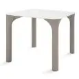 TAVOLO - MOD. PURE B - STRUTTURA IN POLIETILENE - DIM. GAMBE cm L 8 x P 7 x h 74 - DIM. PIANO cm L 80 x P 80 x h 1 - NORMA CE