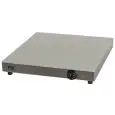 PIANO CALDO - MOD. PV50 - Struttura in acciaio inox - Piano in vetro temperato - Termostato regolabile 0°/+90° C - Alimentazione 230V/1/50-60Hz