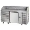 Banco pizza refrigerato in acciaio inox Tecnodom QA02MC6