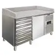 Banco pizza refrigerato in acciaio inox Klimaitalia PZF01C