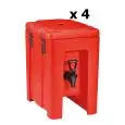 CONTENITORE ISOTERMICO - MOD QC05 - PER TRASPORTO DI BEVANDE ED ALIMENTI LIQUIDI - CALDE O FRESCHE - CAPACITA Lt. 4,3 - DIM cm L24,5xP35x39,5H - CONFEZIONE N 4 PEZZI