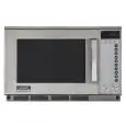FORNO A MICROONDE inox con comandi digitali - Mod. R25AT - Piatto fisso in ceramica - Funzione scongelamento rapido - Capacità camera di cottura lt. 20 - Potenza resa W 2100 - Alimentazione 230V monofase - Norma CE