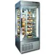 VETRINA REFRIGERATA CON ESPOSIZIONE PANORAMICA PER PASTICCERIA - MOD. TEK/1 - STRUTTURA ESTERNA IN ALLUMINIO ANODIZZATO - VETRO BASSO EMISSIVO - TEMP. °C +2/+10 - ALIMENTAZIONE MONOFASE - POTENZA W 280 - REFRIGERAZIONE STATICA - GAS REFRIGERANTE R507 - SB