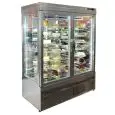 VETRINA REFRIGERATA CON ESPOSIZIONE PANORAMICA PER PASTICCERIA E GELATERIA - MOD. TEK/10 - STRUTTURA ESTERNA IN ALLUMINIO ANODIZZATO - VETRO BASSO EMISSIVO - TEMP. °C +5/-25 - ALIMENTAZIONE MONOFASE - POTENZA W 1200 - REFRIGERAZIONE VENTILATA - GAS REFRIG