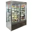VETRINA REFRIGERATA CON ESPOSIZIONE PANORAMICA PER PASTICCERIA - MOD. TEK/9 - STRUTTURA ESTERNA IN ALLUMINIO ANODIZZATO - VETRO BASSO EMISSIVO - TEMP. °C -5/+10 - ALIMENTAZIONE MONOFASE - POTENZA W 680 - REFRIGERAZIONE VENTILATA - GAS REFRIGERANTE R507 - 