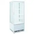ESPOSITORE VETRINA REFRIGERATA VERTICALE BIANCO PER BIBITE - Mod. RC98W - Temperatura +2°/+12°C - Capacità lt. 98 - Alimentazione monofase V230/1 - Potenza W 180 - Dimensioni cm L 42,8 x P 38,6 x h 111 - Peso Kg. 38