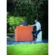 BANCO BAR - MOD. ROBINSON - PER INTERNO/ESTERNO - STRUTTURA IN POLIETILENE - NORMA CE