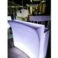 BANCO BAR LUMINOSO - MOD. ROBINSON LIGHT - PER INTERNO/ESTERNO - STRUTTURA IN POLIETILENE - NORMA CE