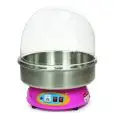 MACCHINA PER ZUCCHERO FILATO - MOD. RS585 - VASCA IN ACCIAIO INOX - CUPOLA IN POLICARBONATO - MOTORE ANTIVIBRAZIONI - POTENZA 1080 W - ALIMENTAZIONE 230 V MONOFASE - DIMENSIONI cm Ø VASCA 53 x H 61 (CON CUPOLA)