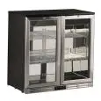 ESPOSITORE REFRIGERATO IN ACCIAIO - Mod. U185ZJ - Temperatura +0°/+10°C - Capacità lt. 202 - Alimentazione MONOFASE V220-240/1 - Potenza W 190 - Dimensioni cm. L 90 x P 53 x h 83,5 - Peso Kg. 58