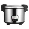 CUOCI RISO - Mod. SC8195 - Struttura in acciaio - Capacità riso cotto Lt. 14 - Potenza W 1950 - Alimentazione monofase - Dimensioni cm L 38,5 x P 33,5 x 48h - Norma CE