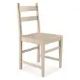 SEDIA IRIS - MOD. SD 093 - STRUTTURA IN LEGNO DI FRASSINO - SEDUTA IN LEGNO MASSELLO - PER USO INTERNO - DIM. cm L 45 x P 47 x 91 H - ALTEZZA SEDUTA cm 46 - NORMA CE