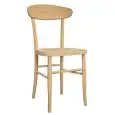 SEDIA OLGA - MOD. SD 141 - STRUTTURA IN LEGNO DI FAGGIO TINTO - SEDUTA IN MULTISTRATO - PER USO INTERNO - DIM. cm L 44 x P 48 x 86 H - ALTEZZA SEDUTA cm 45 - NORMA CE
