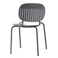 SEDIA SI-SI BARCODE - MOD. 2508 - TELAIO DIAM. ø mm. 20 IN ACCIAIO ZINCATO E VERNICIATO - PER USO INTERNO ED ESTERNO - IMPILABILE - DIM. cm L 50 x P 55 x H 80 - NORMA CE