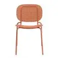 SEDIA SI-SI DOTS - MOD. 2505 - TELAIO DIAM. ø mm. 20 IN ACCIAIO ZINCATO E VERNICIATO - PER USO INTERNO ED ESTERNO - IMPILABILE - DIM. cm L 50 x P 55 x H 80 - NORMA CE