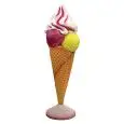 CONO GELATO BASIC IN VETRORESINA TRIDIMENSIONALE - MOD. UI001 - Dimensioni cm ø 65 x 230 h