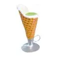 SGABELLO GELATO IN VETRORESINA - MOD. UI043 - Dimensioni cm ø 35 x 90 h