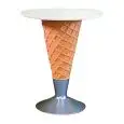 TAVOLO CONO IN VETRORESINA - MOD. UI045 - Dimensioni cm ø 70 x 73 h