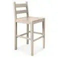 SGABELLO IRIS - MOD. SG 402 - STRUTTURA IN LEGNO DI FRASSINO - SEDUTA IN LEGNO MASSELLO - PER USO INTERNO - DIM. cm L 45 x P 47 x 96 H  - ALTEZZA SEDUTA cm 66 - NORMA CE