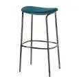 SGABELLO TRICK POP - MOD. 2538 - TELAIO DIAM. ø mm 20 VERNICIATO TORTORA, VERNICIATO TERRACOTTA O VERNICIATO VERDE OLIVA - SEDUTA IMBOTTITA - PER USO INTERNO - ALTEZZA SEDUTA cm 75 - DIM. cm L 45 x P 35 x H 75 - NORMA CE