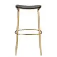 SGABELLO TRICK WOOD - MOD. 2536 - TELAIO DIAM. ø mm 20 VERNICIATO ANTRACITE - SEDUTA IN LEGNO - PER USO INTERNO - ALTEZZA SEDUTA cm 75 - DIM. cm L 45 x P 35 x H 75 - NORMA CE