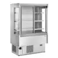 ESPOSITORE MURALE REFRIGERATO SELF SERVICE - MOD. SILVER SC - CON PORTE SCORREVOLI - COSTRUITO INTERAMENTE IN ACCIAIO INOX AISI 304 - DOTATO DI TRE RIPIANI INCLINABILI - ALIMENTAZIONE MONOFASE V 230/50 Hz - REFRIGERAZIONE VENTILATA - TEMPERATURA °C +4/+6 