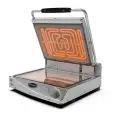 PIASTRA ELETTRICA IN VETROCERAMICA SPIDOGLASS - Mod. SP015PT - Comandi manuali - Piastra singola liscia trasparente - Piano cottura cm 40x30 - Potenza Kw 3 - Alimentazione MONOFASE 230V/1/50-60Hz - Dimensioni cm. L 48,1 x P 45,7 x 18,2 h
