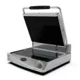 PIASTRA ELETTRICA IN VETROCERAMICA SPIDOGLASS - Mod. SP015R ECO - Piastra superiore rigata - Piastra di cottura singola liscia nera - Piano cottura cm 40x30 - Potenza Kw 2 - Alimentazione MONOFASE 230V/1/50-60Hz - Dimensioni cm. L 48,1 x P 45,7 x 18,2 h