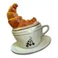 CAPPUCCINO IN VETRORESINA DA PARETE - MOD. UT054 - Dimensioni cm L 130 x P 80 x 120 h