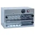 STERILIZZATORE ELETTRICO PER UOVA DA BANCO - A RAGGI ULTRAVIOLETTI - MOD. TUZ46 - CAPACITA' 35 UOVA - POTENZA DI IRRADIAZIONE: N° 1 LAMPADA TUV/C W 16 - ALIMENTAZIONE 220/240V MONOFASE 50Hz - DIM. cm L 42 x P 30 x h 25,5 - NORMA CE