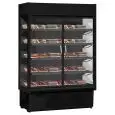 ESPOSITORE MURALE PER SALUMI E LATTICINI - MOD. SUPER SUNNY 14 GLASS HD B - PORTE BATTENTI - CAPACITA' LT. 940 - TEMPERATURA 0°/+10°C - VENTILATO - DIMENSIONI cm. L 133,5 x P 73,7 x h 198,7 - Norma CE