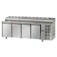 Tavolo refrigerato in acciaio inox Tecnodom F04MIDGNSK