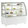 VETRINA REFRIGERATA PER PASTICCERIA - Mod. TIFFANY 1530 - STRUTTURA IN ACCIAIO INOX - RIPIANI IN VETRO - MONOFASE - CAPACITA' Lt 535 - REFRIGERAZIONE VENTILATA - Temp. °C +2/+8 - DIM. cm L 152,5 x P 68 x h 141