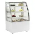 VETRINA REFRIGERATA PER PASTICCERIA - Mod. TIFFANY 930 - STRUTTURA IN ACCIAIO INOX - RIPIANI IN VETRO - MONOFASE - CAPACITA' Lt 310 - REFRIGERAZIONE VENTILATA - Temp. °C +2/+8 - DIM. cm L 92,5 x P 68 x h 142