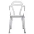 SEDIA TITI' - MOD. 2330 - STRUTTURA IN POLICARBONATO - SCHIENALE NEOLIBERTY - LEGGERA E LUMINOSA - PER USO INTERNO ED ESTERNO - IMPILABILE - DIM. cm L 47 x P 54 x H 86 - NORMA CE