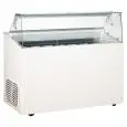 VETRINA GELATERIA - MOD. TOP 7 - TEMPERATURA -15°/-20° C - CAPACITA' Lt 293 - DIMENSIONI cm. L 135 x P 67,3 x h 117,5 - PESO Kg. 99 - NORMA CE