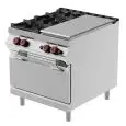 Cucina a gas tuttapiastra + 2 fuochi con forno a gas Desco TPG92ME linea BOHEME