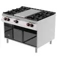 Cucina a gas tuttapiastra + 4 fuochi Desco TPG93MC linea BOHEME