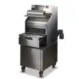 TERMOSIGILLATRICE per VASCHETTE - IN ATMOSFERA MODIFICATA PROTETTA - Mod. TESISAP236 - SEMIAUTOMATICA - DIGITALE - CARRELLATA  - STAMPO NON INCLUSO - DIMENSIONE MASSIMA CONTENITORE mm 420x280 - NORMA CE